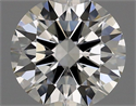 Natural Diamond 0.40 Carats, Round with Very Good Cut, I Color, IF Clarity and Certified by GIA