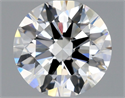 Natural Diamond 0.90 Carats, Round with Excellent Cut, H Color, VVS1 Clarity and Certified by GIA