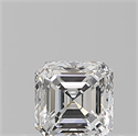 Natural Diamond 0.50 Carats, Asscher with  Cut, E Color, VVS2 Clarity and Certified by GIA