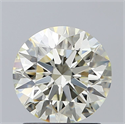 Natural Diamond 1.54 Carats, Round with Excellent Cut, N Color, VS2 Clarity and Certified by GIA