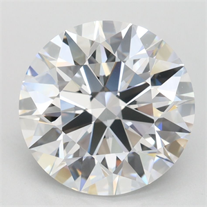 Picture of Lab Grown Diamond 3.19 Carats, Round with Ideal Cut, D Color, IF Clarity and Certified by IGI