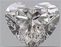 Natural Diamond 0.30 Carats, Heart with  Cut, F Color, VS1 Clarity and Certified by GIA