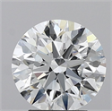 Lab Grown Diamond 3.33 Carats, Round with Ideal Cut, D Color, IF Clarity and Certified by IGI