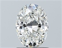 Diamante Natural 1.01 quilates, Ovalado , Color H, claridad SI1 y certificado GIA