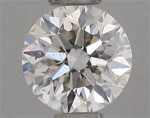 Picture of Natural Diamond 0.44 Carats, Round with Excellent Cut, I Color, SI2 Clarity and Certified by IGI