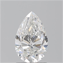 Natural Diamond 1.51 Carats, Pear with  Cut, F Color, SI2 Clarity and Certified by GIA