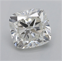 Natural Diamond 1.30 Carats, Cushion with  Cut, I Color, VS1 Clarity and Certified by GIA