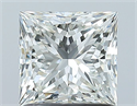 Natural Diamond 1.26 Carats, Princess with  Cut, I Color, VVS2 Clarity and Certified by GIA
