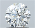 Diamante Natural 0.80 quilates, Redondo , Color G, claridad VVS2 y certificado IGI