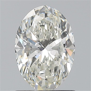 Picture of Natural Diamond 0.90 Carats, Oval with  Cut, H Color, VVS2 Clarity and Certified by GIA