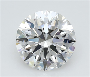 Picture of Lab Grown Diamond 3.51 Carats, Round with Excellent Cut, D Color, VVS2 Clarity and Certified by GIA