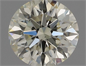 Natural Diamond 0.76 Carats, Round with Excellent Cut, L Color, VS1 Clarity and Certified by IGI