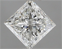 Natural Diamond 0.70 Carats, Princess with  Cut, G Color, VS1 Clarity and Certified by IGI