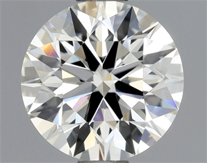 Picture of Natural Diamond 0.90 Carats, Round with Excellent Cut, J Color, VVS2 Clarity and Certified by GIA