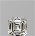 Natural Diamond 0.71 Carats, Asscher with  Cut, J Color, VVS2 Clarity and Certified by GIA