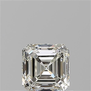 Picture of Natural Diamond 0.71 Carats, Asscher with  Cut, J Color, VVS2 Clarity and Certified by GIA