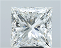 Natural Diamond 5.04 Carats, Princess with  Cut, H Color, SI2 Clarity and Certified by GIA