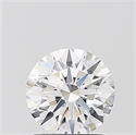 Lab Grown Diamond 1.10 Carats, Round with Ideal Cut, D Color, VVS2 Clarity and Certified by IGI