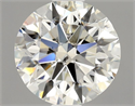 Natural Diamond 0.90 Carats, Round with Excellent Cut, K Color, SI2 Clarity and Certified by GIA