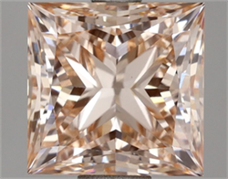 Picture of Lab Grown Diamond 2.50 Carats, Princess with  Cut, Fancy Intense Pink Color, VS1 Clarity and Certified by IGI