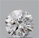 Natural Diamond 0.90 Carats, Round with Excellent Cut, H Color, SI2 Clarity and Certified by GIA