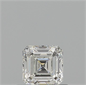 Natural Diamond 0.52 Carats, Asscher with  Cut, G Color, SI1 Clarity and Certified by GIA