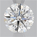 Natural Diamond 0.80 Carats, Round with Excellent Cut, H Color, VVS2 Clarity and Certified by GIA