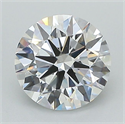Lab Grown Diamond 1.36 Carats, Round with Ideal Cut, D Color, VS1 Clarity and Certified by IGI