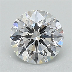 Picture of Lab Grown Diamond 1.28 Carats, Round with Ideal Cut, D Color, VS2 Clarity and Certified by IGI