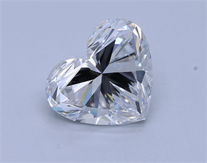 Picture of Natural Diamond 5.02 Carats, Heart with  Cut, D Color, IF Clarity and Certified by GIA