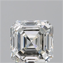 Natural Diamond 0.78 Carats, Asscher with  Cut, J Color, VVS1 Clarity and Certified by GIA