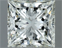 Natural Diamond 1.52 Carats, Princess with  Cut, I Color, VVS2 Clarity and Certified by IGI