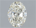 Natural Diamond 0.50 Carats, Oval with  Cut, K Color, VS1 Clarity and Certified by GIA