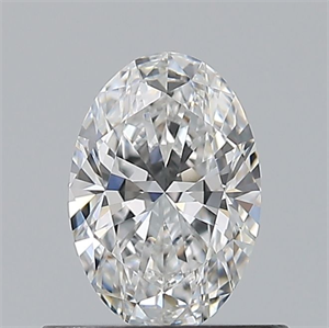 Picture of Natural Diamond 0.53 Carats, Oval with  Cut, E Color, VVS2 Clarity and Certified by GIA