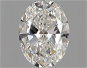 Natural Diamond 0.50 Carats, Oval with  Cut, F Color, VVS2 Clarity and Certified by GIA