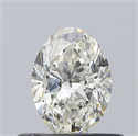 Diamante Natural 0.50 quilates, Ovalado , Color I, claridad SI1 y certificado GIA