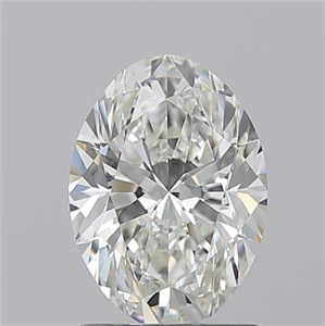 Picture of Natural Diamond 1.50 Carats, Oval with  Cut, I Color, IF Clarity and Certified by GIA