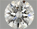 Diamante Natural 1.55 quilates, Redondo , Color I, claridad VVS2 y certificado GIA