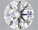 Lab Grown Diamond 5.20 Carats, Round with Ideal Cut, E Color, VS1 Clarity and Certified by IGI