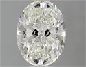 Natural Diamond 0.90 Carats, Oval with  Cut, I Color, VS1 Clarity and Certified by GIA