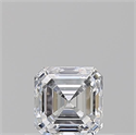 Natural Diamond 0.50 Carats, Asscher with  Cut, D Color, SI1 Clarity and Certified by GIA