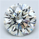 Natural Diamond 3.04 Carats, Round with Very Good Cut, J Color, SI2 Clarity and Certified by GIA