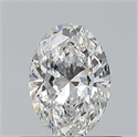 Natural Diamond 0.50 Carats, Oval with  Cut, F Color, VS2 Clarity and Certified by GIA