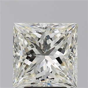 Picture of Natural Diamond 4.01 Carats, Princess with  Cut, I Color, VVS1 Clarity and Certified by IGI
