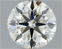 Natural Diamond 0.80 Carats, Round with Excellent Cut, L Color, VVS2 Clarity and Certified by IGI