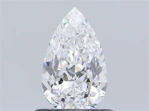 Foto Diamante Natural 0.50 quilates, De pera , Color D, claridad VVS1 y certificado GIA de