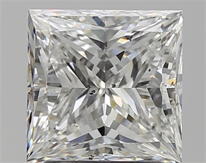 Foto Diamante Natural 2.21 quilates, Princesa , Color F, claridad SI2 y certificado GIA de
