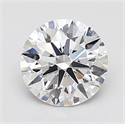 Lab Grown Diamond 2.86 Carats, Round with Ideal Cut, F Color, IF Clarity and Certified by IGI