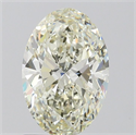 Natural Diamond 1.51 Carats, Oval with  Cut, K Color, VS2 Clarity and Certified by GIA