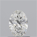 Natural Diamond 0.66 Carats, Oval with  Cut, F Color, VS1 Clarity and Certified by GIA